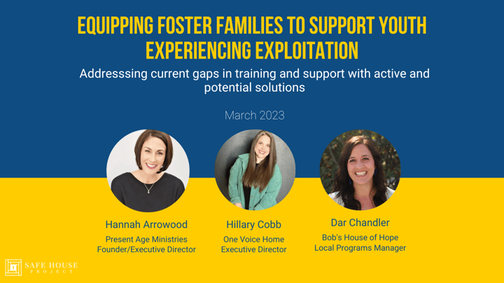 Equipping Foster Families to Support Youth Experiencing Exploitation